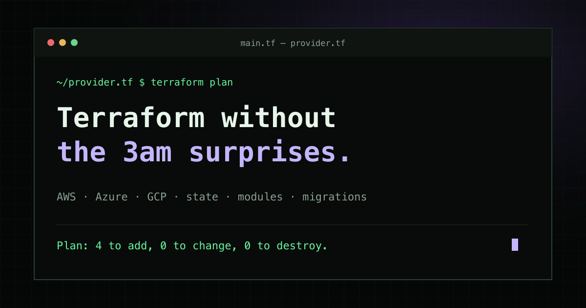 Terraform Consulting & Managed Services | Provider.TF